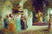 Konstantin Makovsky The Bride-show of tsar Alexey Michailovich oil painting reproduction